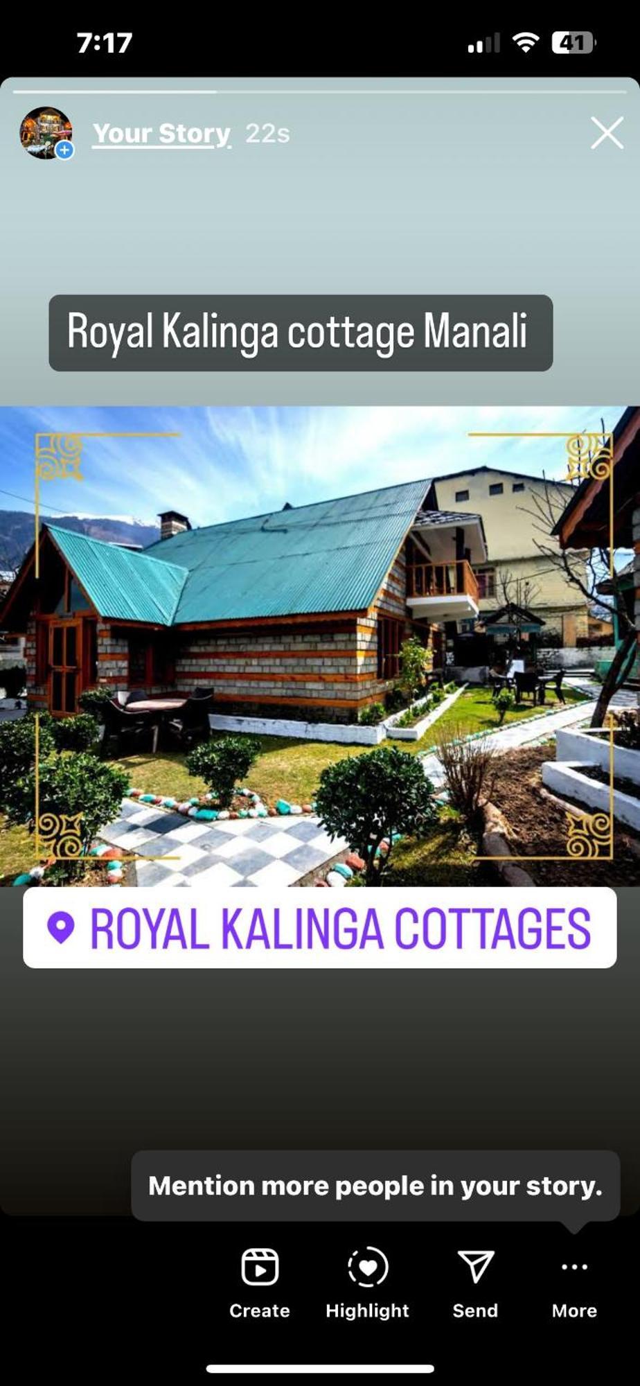 Royal Kalinga Cottages Manāli Exterior foto